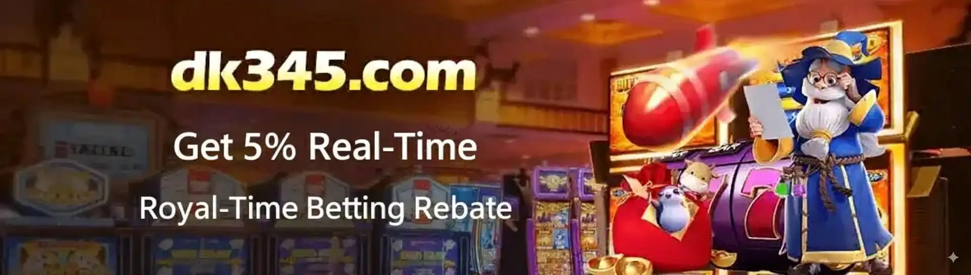 TK555 promotion banner for real-time betting rebate offers.
